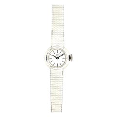 UT1 Vintage Women Watch off White Dial White Gold 18 Karat