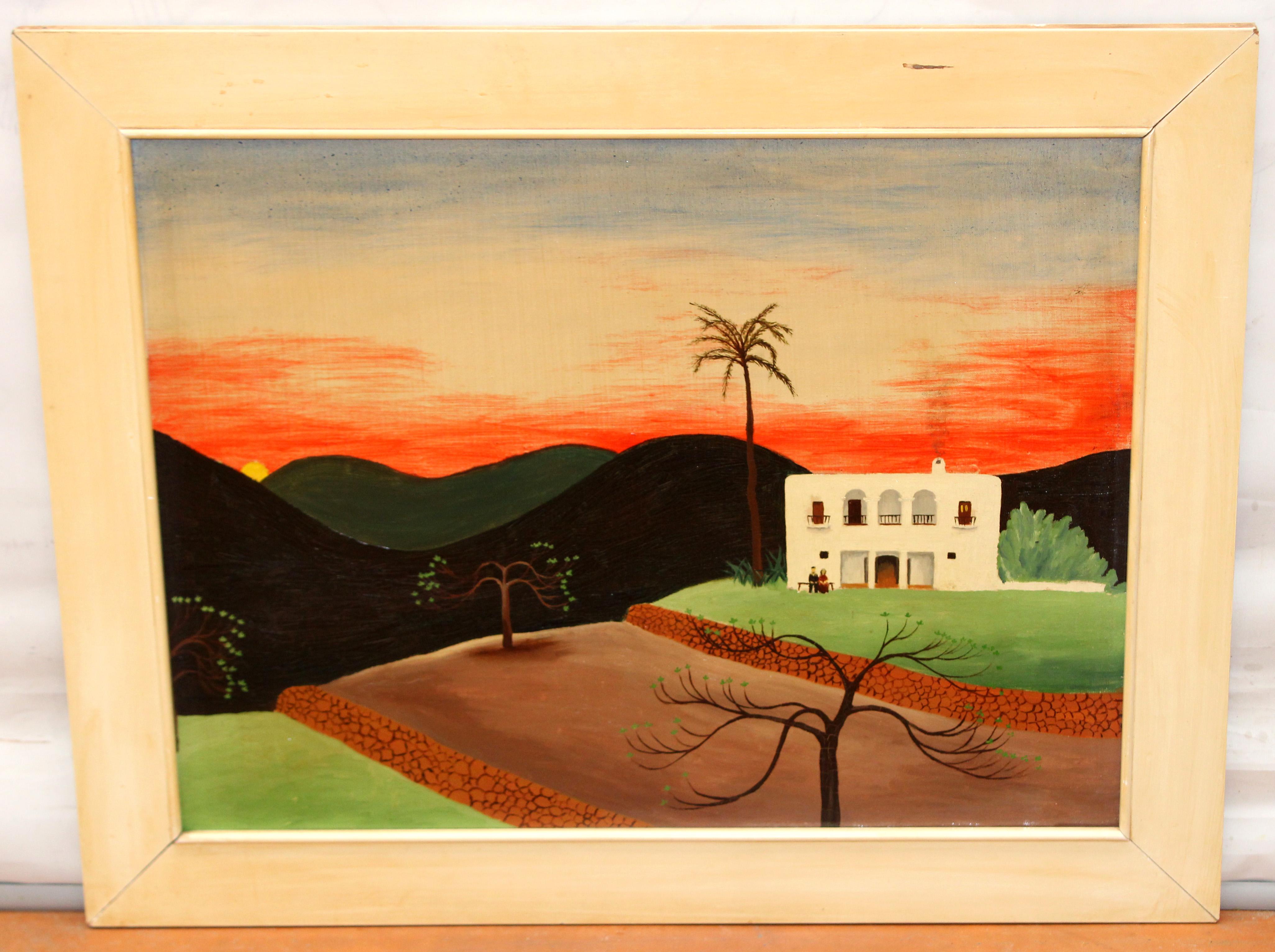 Óleo sobre tela - Paisaje ibicenco - Painting di Uta Wohlfarth (atribuido)