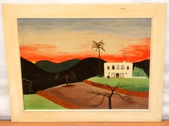 Óleo sobre tela - Paisaje ibicenco