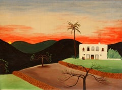 Óleo sobre tela - Paisaje ibicenco