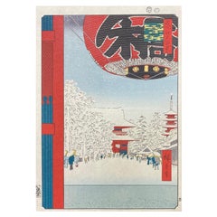 Utagawa Ando Hiroshige (Ando Hiroshige) Tempio di Kinryuzan, Asakusa