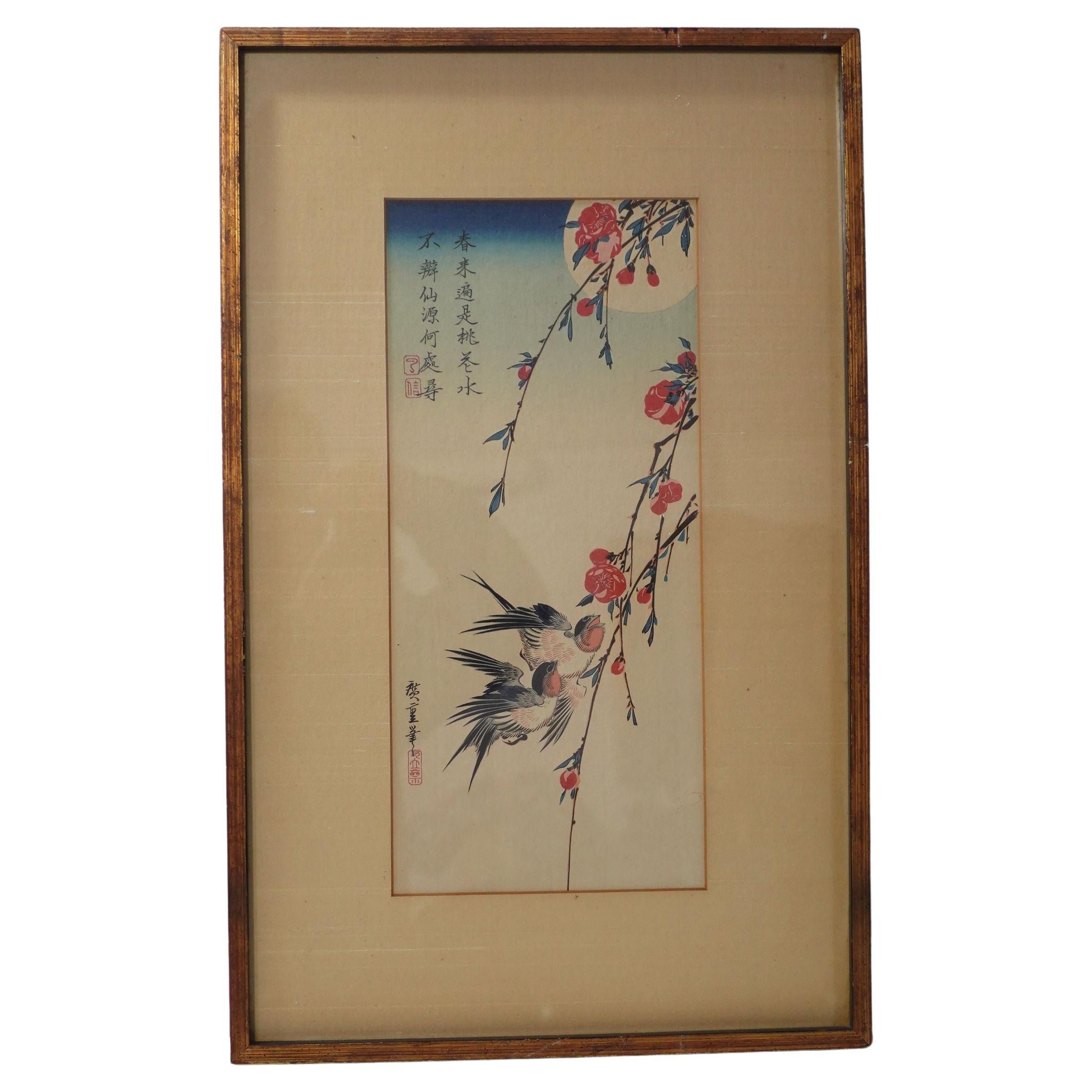 Utagawa Ando Hiroshige Holzschnitt-Druck J001, Japan,1797-1858 im Angebot