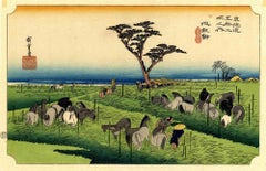 Chiryu Station - Original Woodcut after Utagawa Hiroshige -1920s