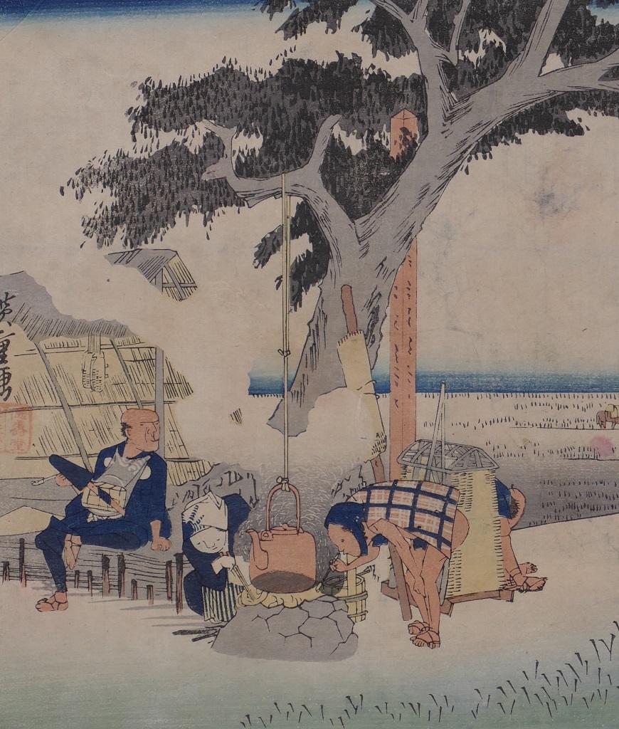 Fukuroi Dejaya No Zu - Orignal Woodcut by Utagawa Hiroshige - 1832 4