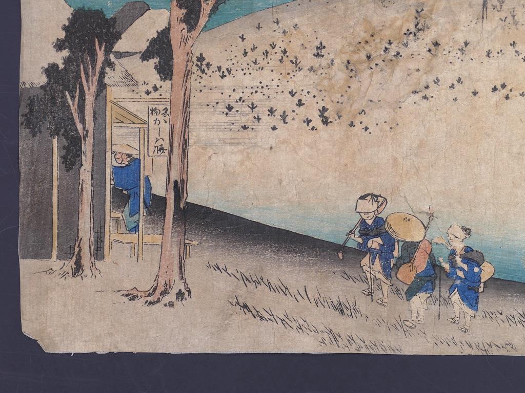 Futagawa Sarugababa - Original Woodcut by Utagawa Hiroshige - 1833 3