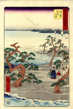 Hamamatsu - Woodcut by Utagawa Hiroshige -1855