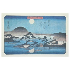 Vintage Landscape in Full Moon - Eight Scenic Spots in Kanazawa
