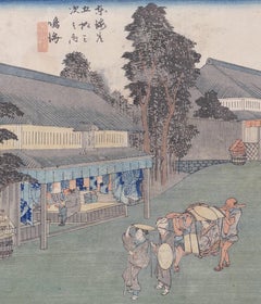 Narumi - Orignal Woodcut by Utagawa Hiroshige - 1833 ca