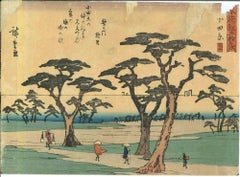 Odawara-53 Stations Along the Tokaido - Woodcut by Utagawa Hiroshige - 1833/1834