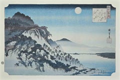 The Full-Moon - Eight Scenic Spots in Oomi After U. Hiroshige-Mid 20th Century