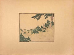 Die Ernte von Zedern – Holzschnitt von Utagawa Hiroshige – Mitte des 19. Jahrhunderts