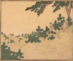 The Harvest of Cedars - Woodcut by Utagawa Hiroshige - mid-19th Century