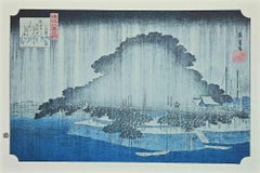 The Rain - Eight Scenic Spots in Oomi After U. Hiroshige-20th Century