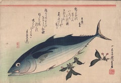 Utagawa Hiroshige (1797-1858) - Bonito und Steinbrech