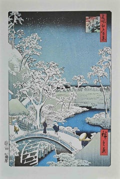 Winter Snow  - Lithograph After Utagawa Hiroshige - Mid 20th Century