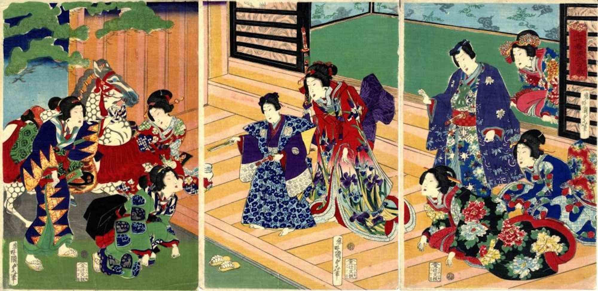 Utagawa Kunisada - Bijinga - Woodcut Print by Utagawa Kunisada II ...