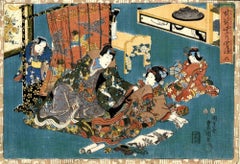 The Radiant Prince Genji  -  Woodcut Print by Utagawa Kunisada - 1850s