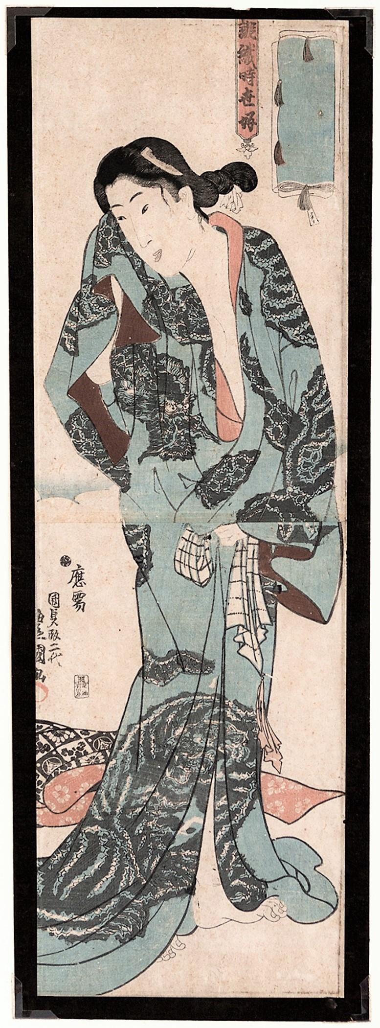 [After the Bath] - Print by Utagawa Kunisada (Toyokuni III)