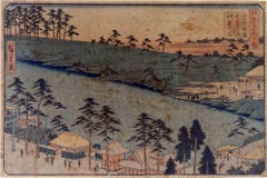 Panorama d'un Paysage - Xilografia di Utagawa Kunisada - Metà del XIX secolo