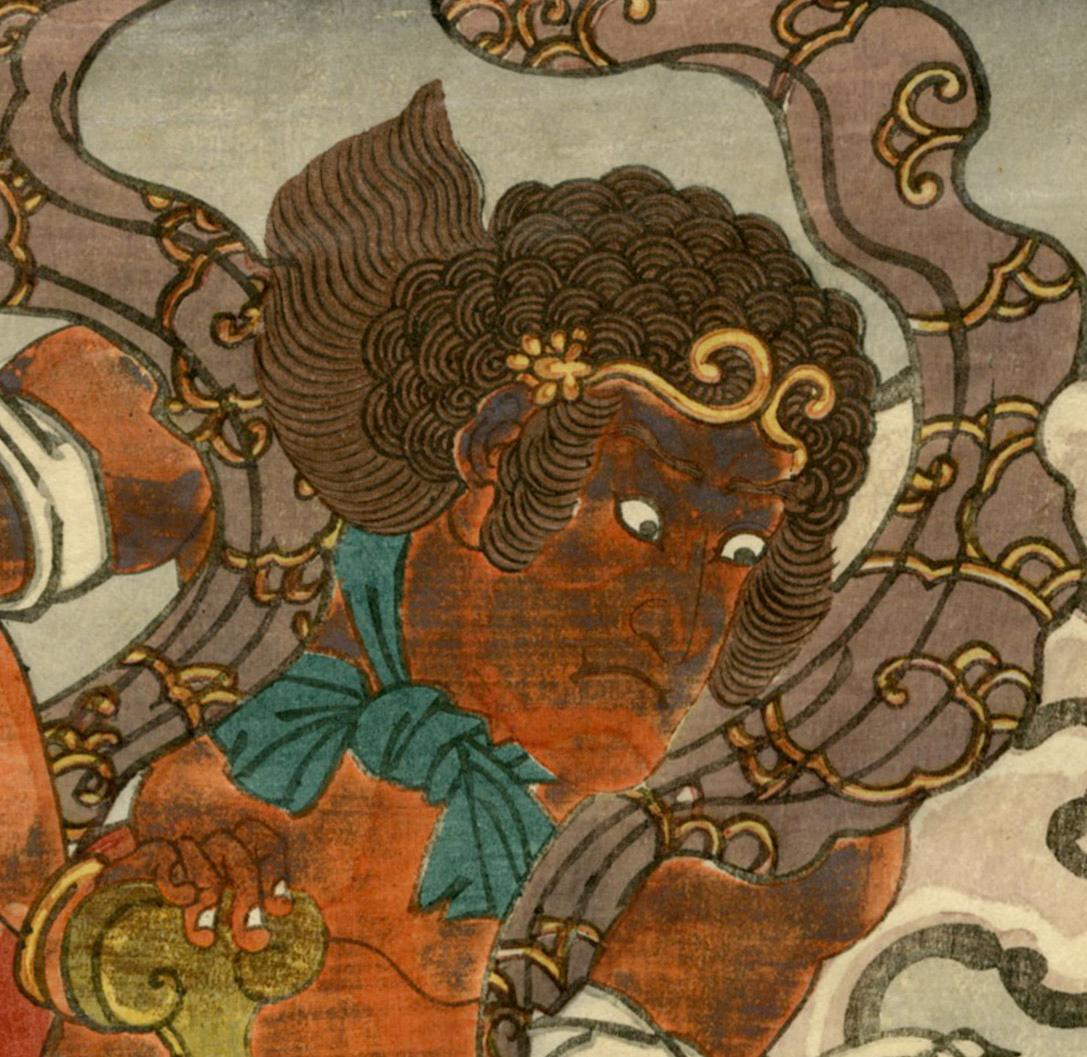 Buddhist Diety - Kongara Doji - Print by Utagawa Kunisada (Toyokuni III)