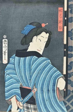 Samurai - Woodblock Print by Utagawa Kunisada - Mid-19th Century