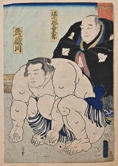 Sumo Fighter - Woodblock Print by Utagawa Kunisada - Mid-19th Century