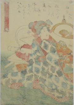 Utagawa Kunisada (Toyokuni III) -- Eight Bridesgrooms for One Daughter