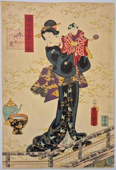 Utagawa Kunisada (Toyokuni III) -- Nijuroku no maki: Tokonatsu