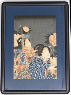 Woman - Original Woodcut by Utagawa Kunisada - 1830 ca.