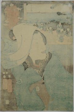Utagawa Kuniyoshi -- Dried Abalone Strips