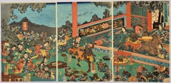 Utagawa Kuniyoshi -- Happy Feast at the Ôe Mountain (Ôeyama fukuju shusei)