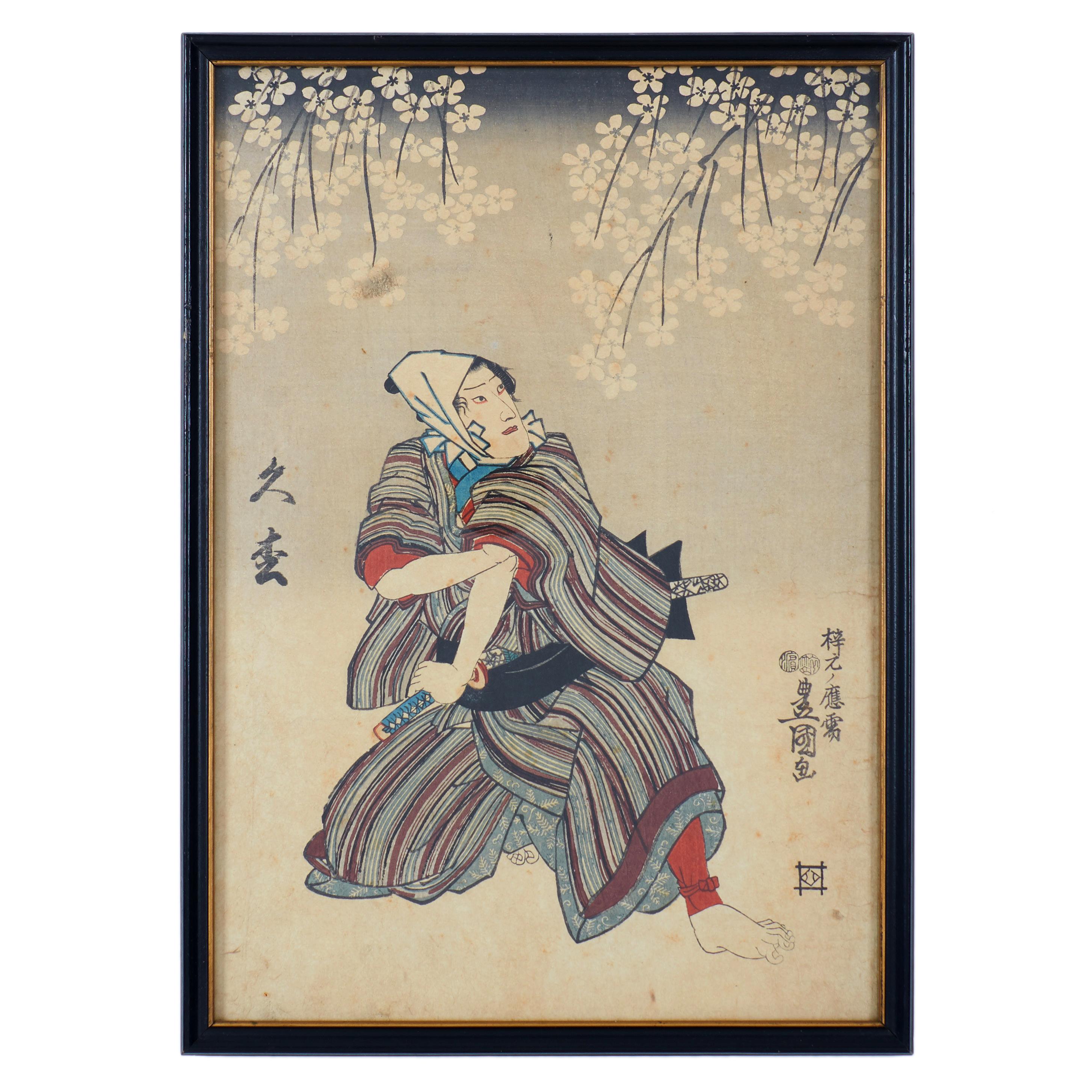 Japonisme Utagawa Kuniyoshi & Toyokuni III Japanese Woodblocks - set of 7 For Sale