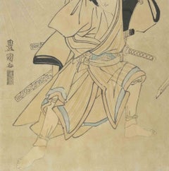 Actor Iwai Hanshiro as a Samurai by Utagawa Toyokuni I - Early 19th Century
