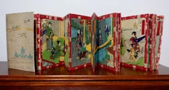 Utagawa Yoshiiku 落合芳幾 20 Woodblock Prints in Album "Tale of the Prince Genji"