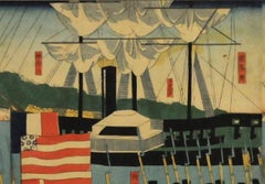 Foreign Soldiers from Five Countries at the Port of Yokohama