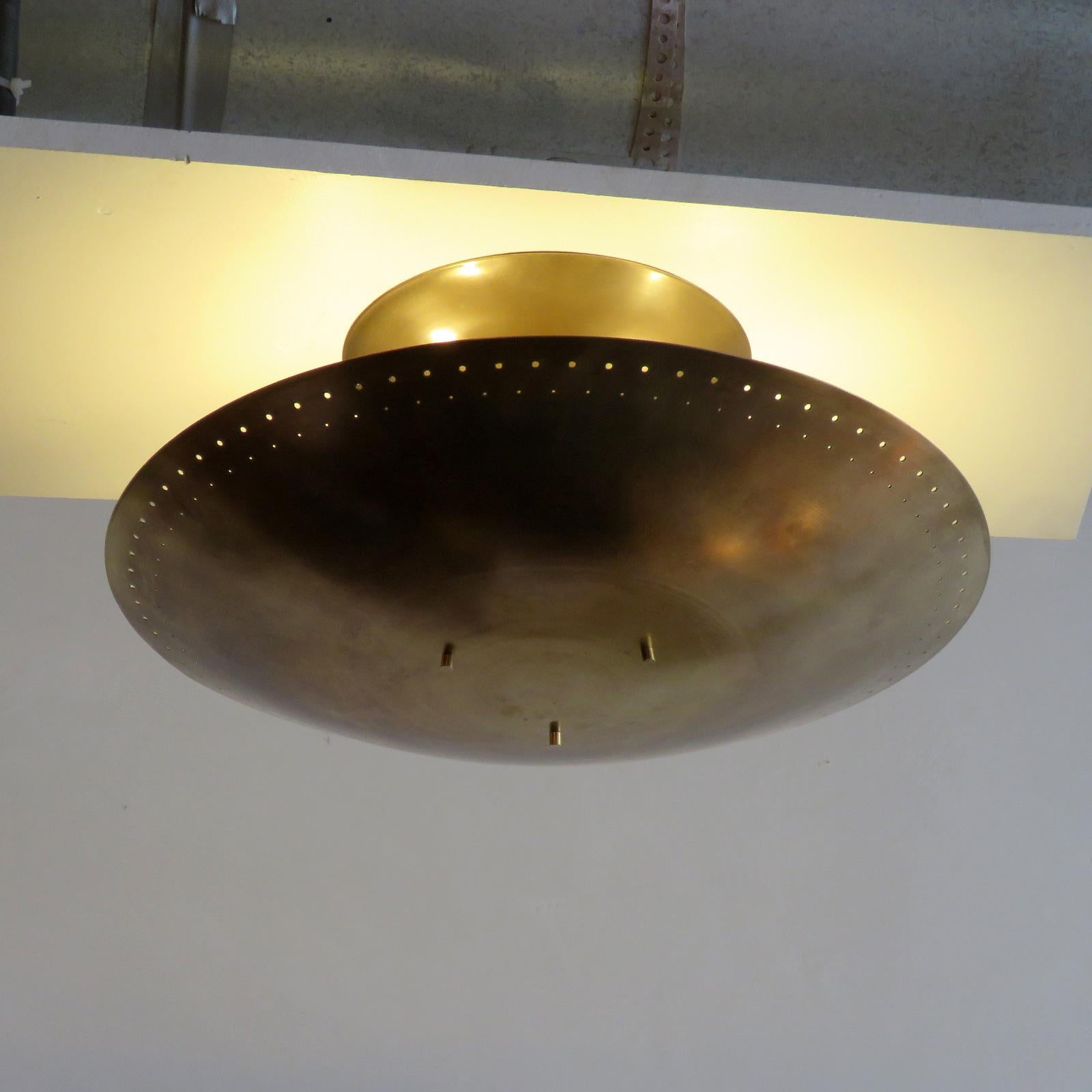 Brass Utah-18 Ceiling Light by Gallery L7 For Sale