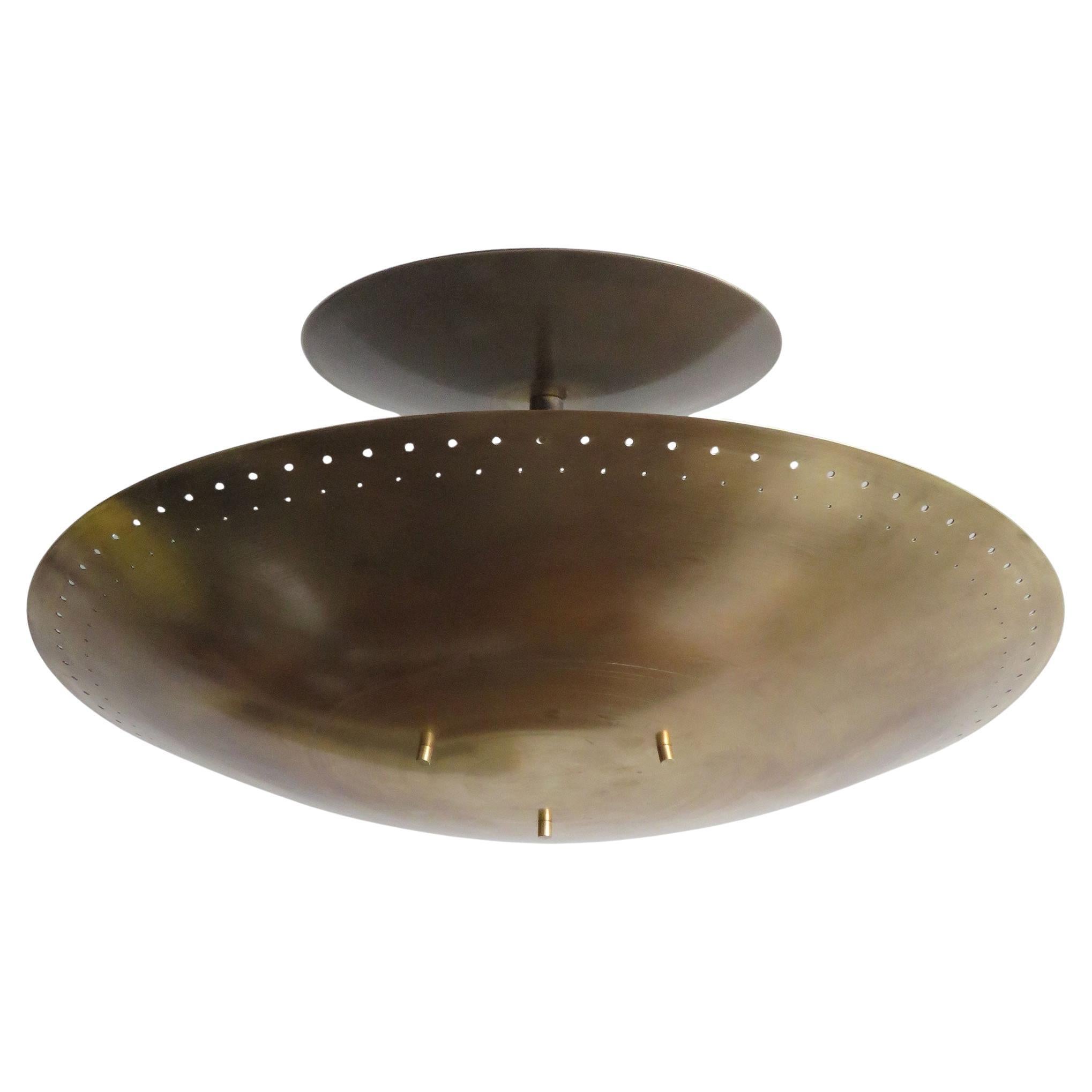 Pre-owned Gallery L7 Utah-18 Ceiling Light By In Brown