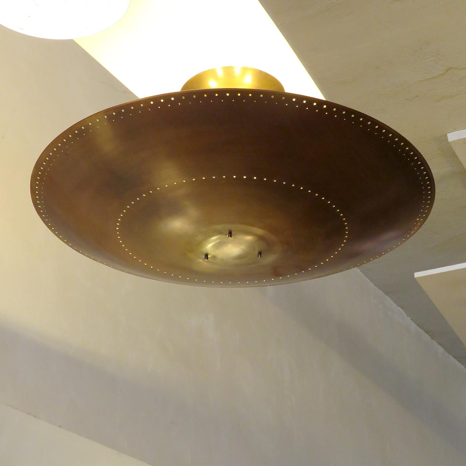 Brass Utah-30 Ceiling Light by Gallery L7 For Sale