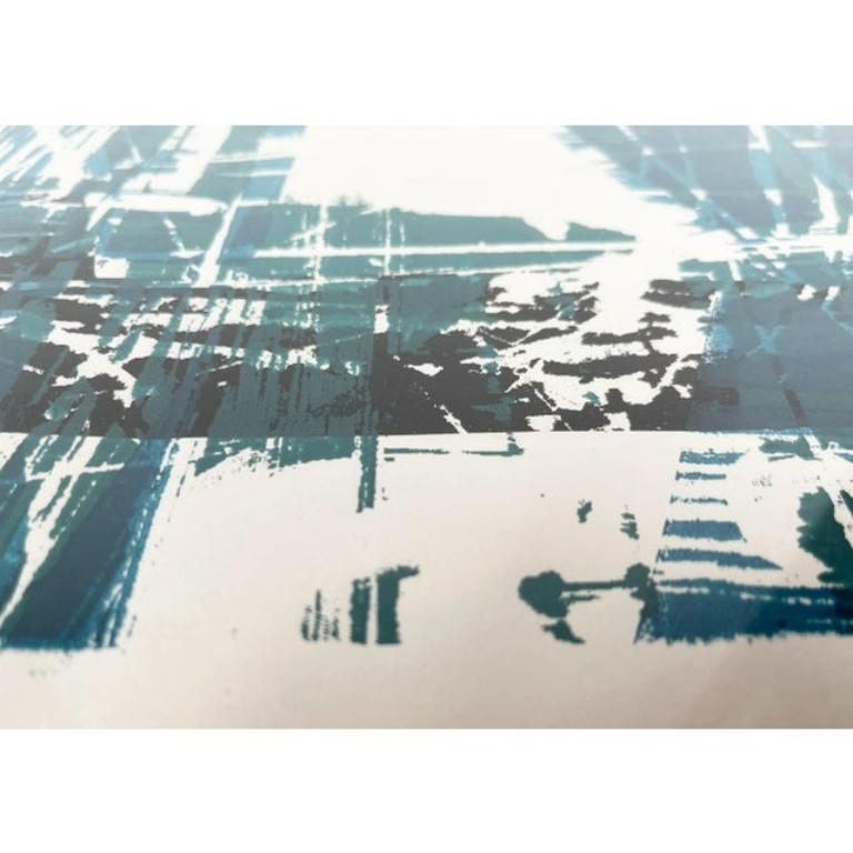 XX secolo Ute Schmolling, Seglerhafen 32/100, 1960, Linocut, incorniciato in vendita