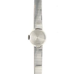 UT1 Vintage Women Watch off White Dial White Gold 18 Karat