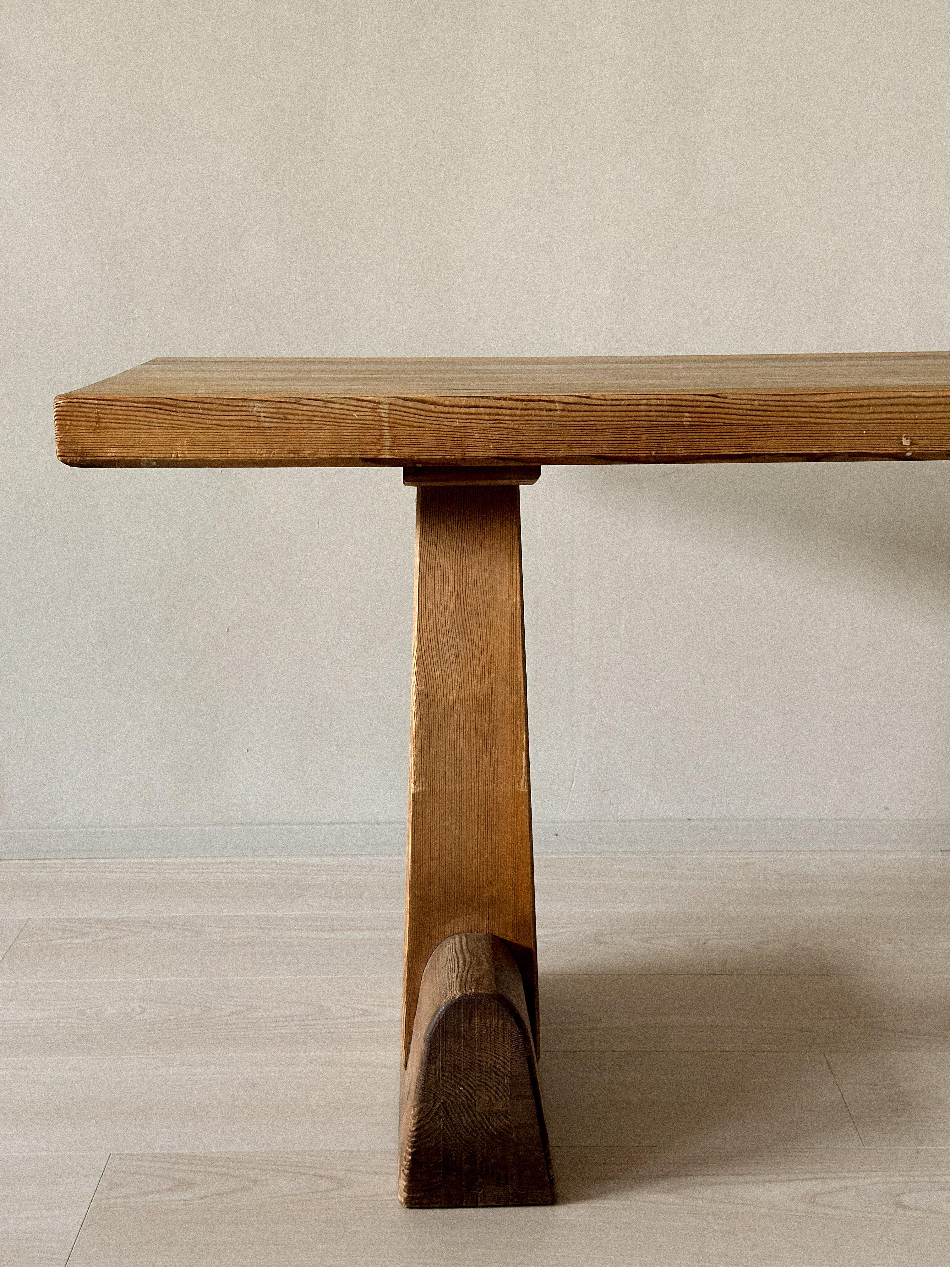 Pine Utö Library Table by Axel Einar Hjorth for Nordiska Kompaniet, Sweden, 1932 For Sale