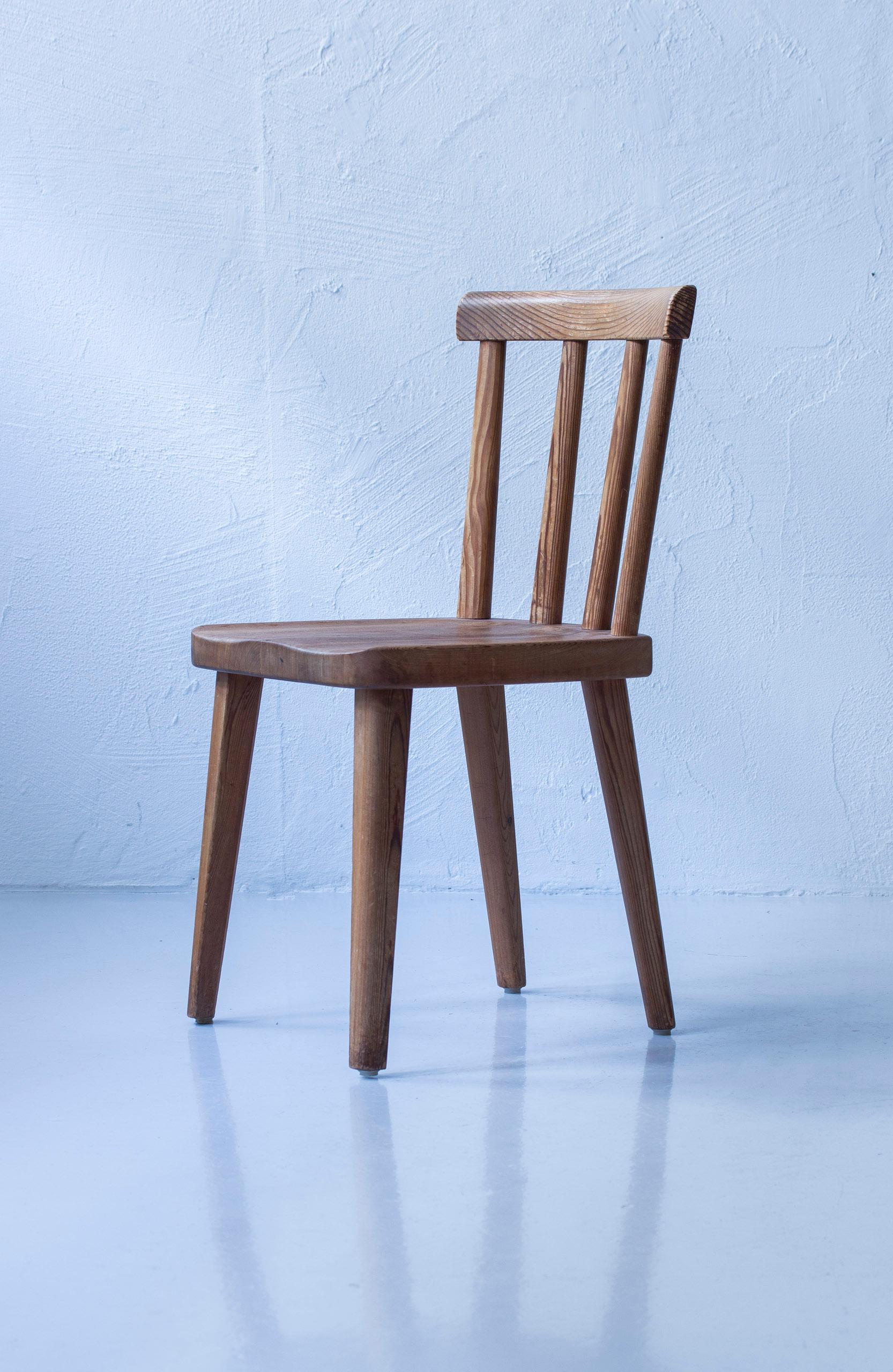 Utö pine chair by Axel Einar Hjorth, Nordiska Kompaniet, Sportstugemöbel, 1930s 3