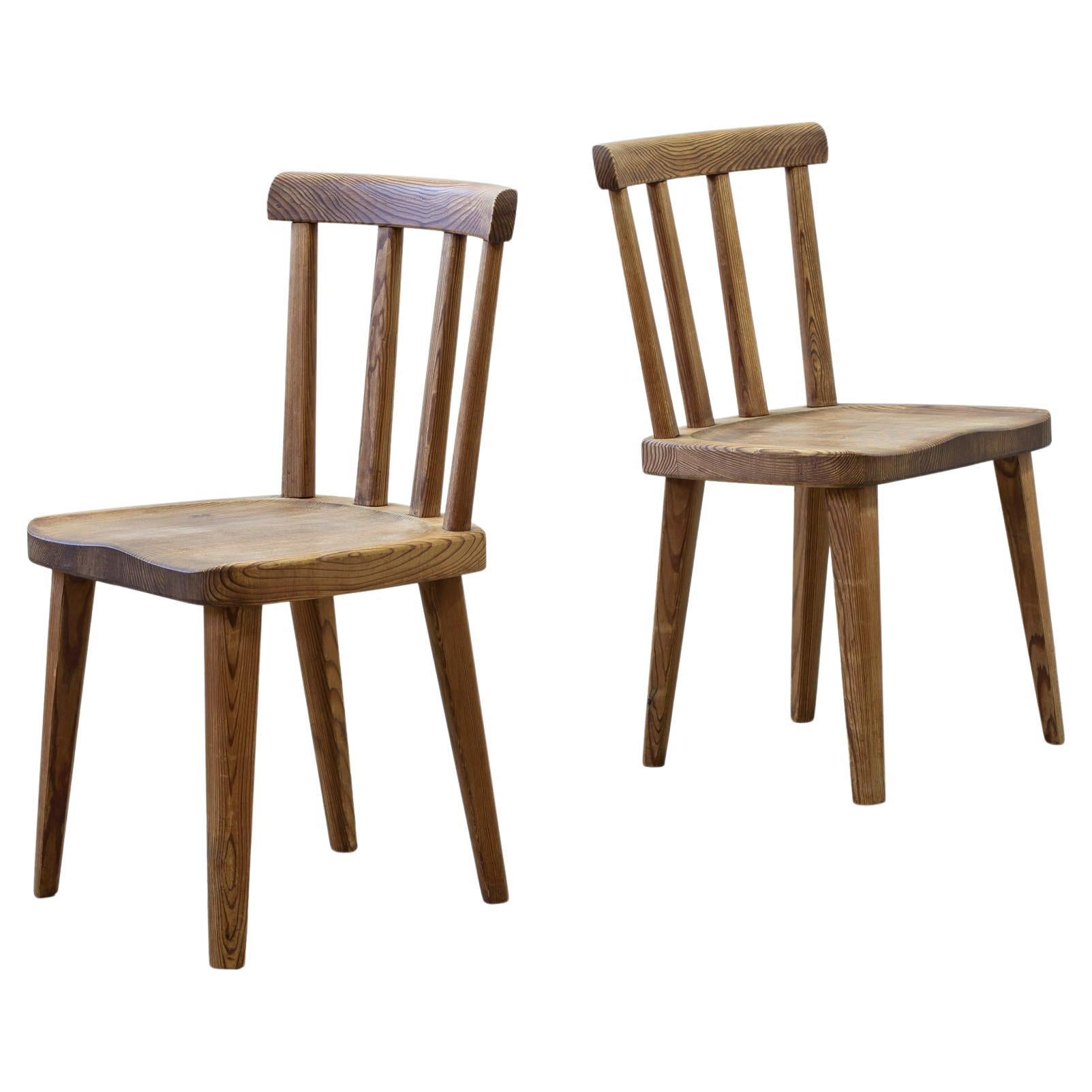 Utö pine chairs by Axel Einar Hjorth, Nordiska Kompaniet, Sportstugemöbel, 1930s