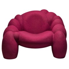 Utopia Armchair by Lara Bohinc, Raspberry Coloured Cork, outdoor or indoor