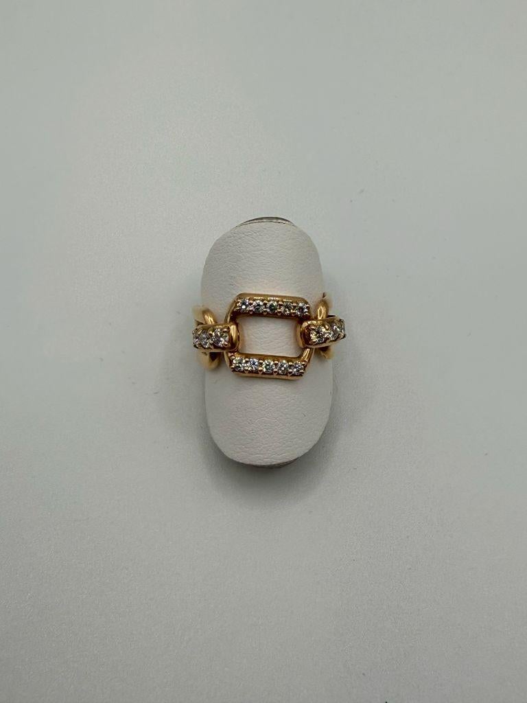 The Utopia 18kt Rose Gold Ring is a stunning example of understated elegance and refined luxury. Crafted from high-quality 18kt rose gold, the ring boasts a warm, pinkish hue that radiates a soft, romantic glow. Set with white diamonds totaling
