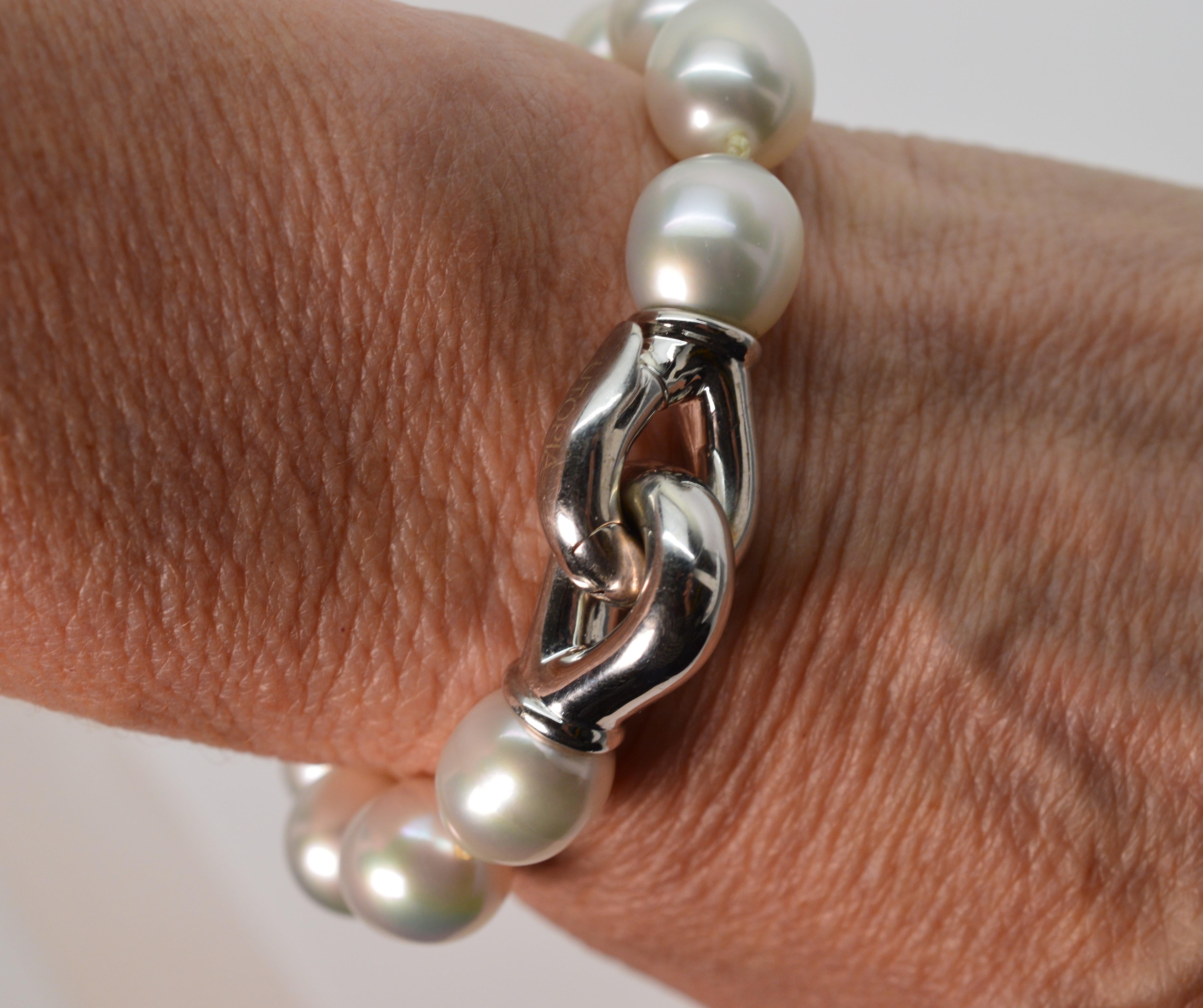 Women's Utopia Milan South Sea Pearl Bracelet with 18K White Gold Buckle