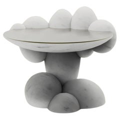 Utopia Short Carrara Marble Side Table by Bohinc Studio