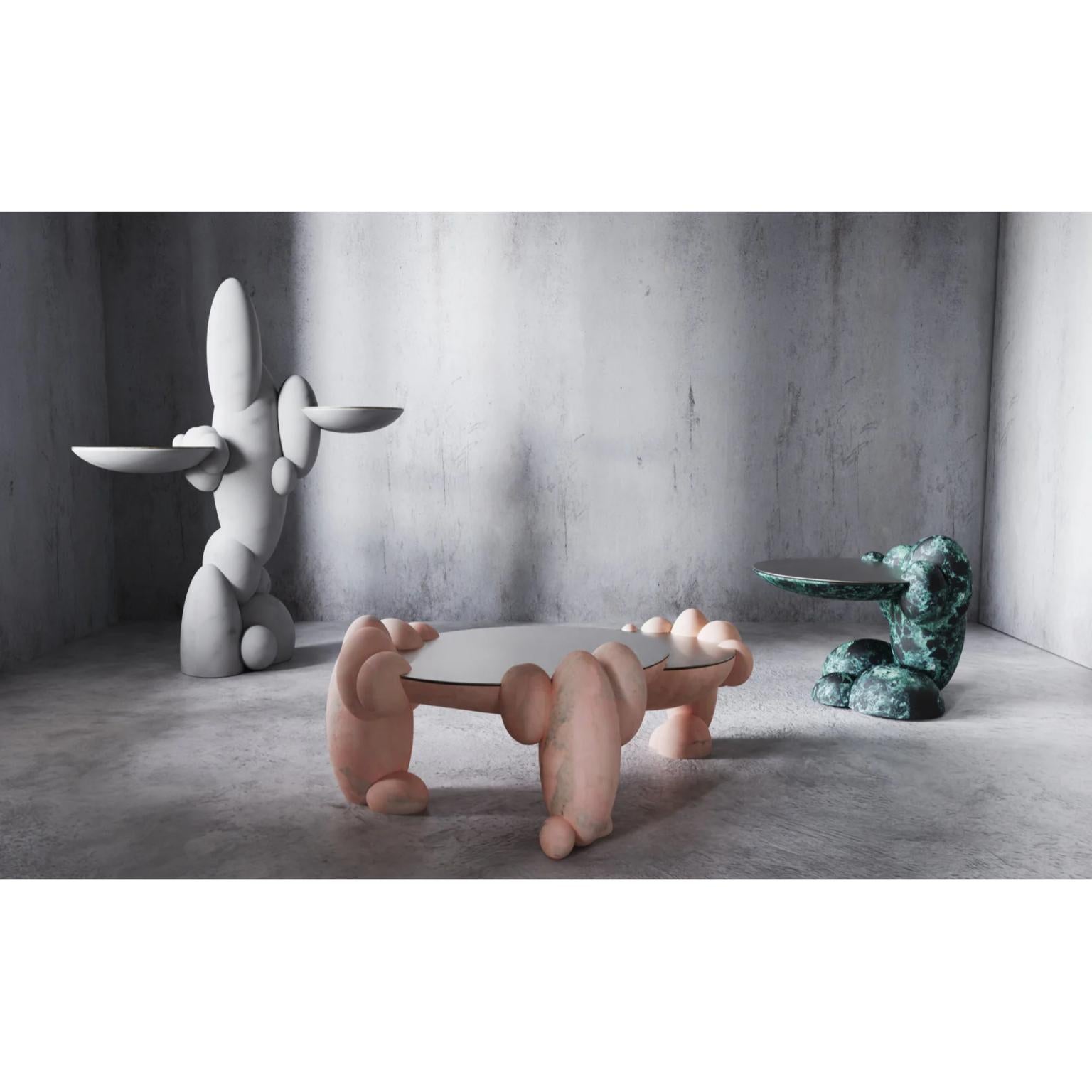 Utopia Short Rosa Portugalo Side Table by Bohinc Studio In New Condition In Geneve, CH