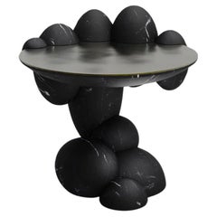 Utopia Tall Nero Marquina Side Table by Bohinc Studio