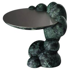 Utopia Tall Verde Alpi Side Table by Bohinc Studio